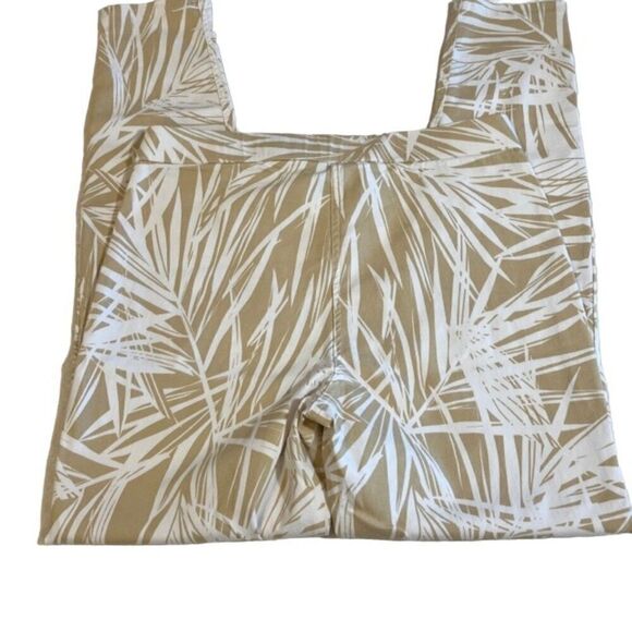 Zac & Rachel Women's Palm Leaf Print Pants Stretch Fit Size 8 - Picture 5 of 11
